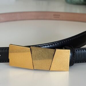 Khaite Axel Belt, 90, Gold Black
